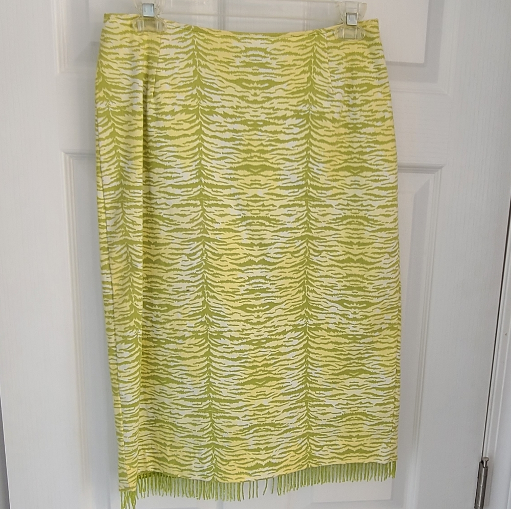 Beautiful, beaded skirt. Striking colors.
